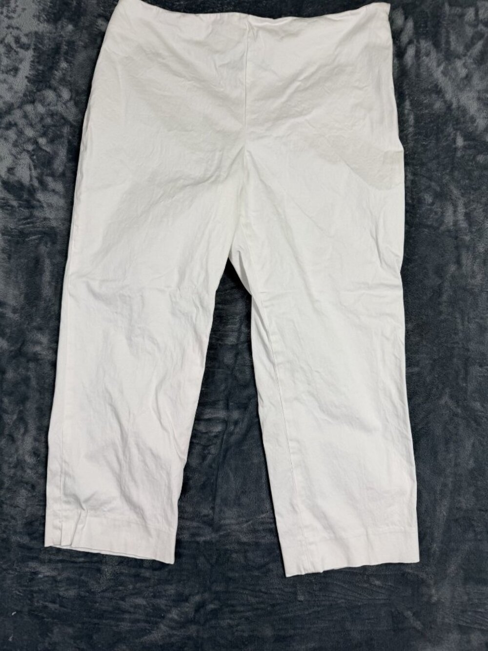 Jones New York White Stretch Pants Size 14 Signature Style